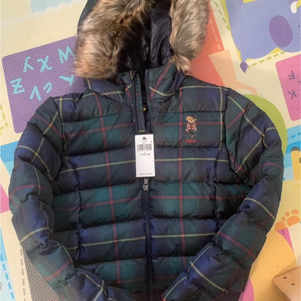 Plaid polo bomber